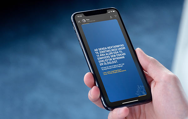 Svar við óviðeigandi skilaboðum um kynferðislega mynd